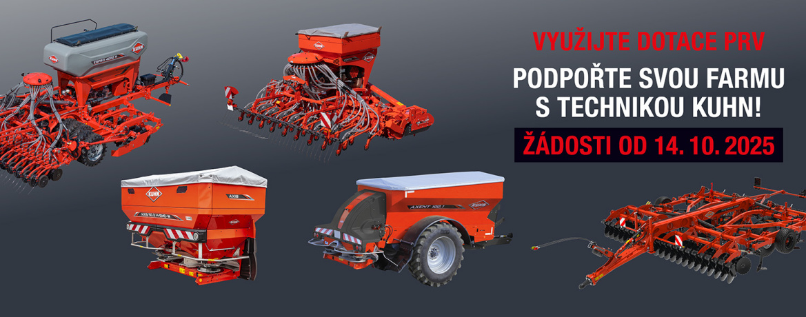 KUHN technika připravena na 6. kolo dotací PRV