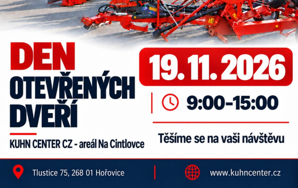 Den otevřených dveří KUHN v Tlustici 
